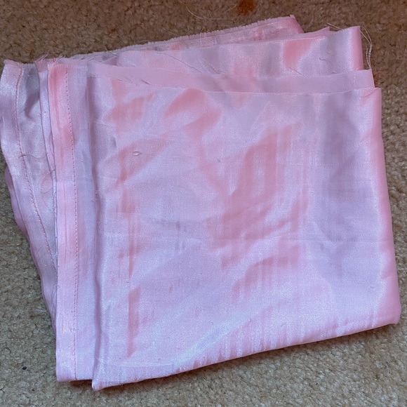 satin pink scarf top - Picture 3 of 4